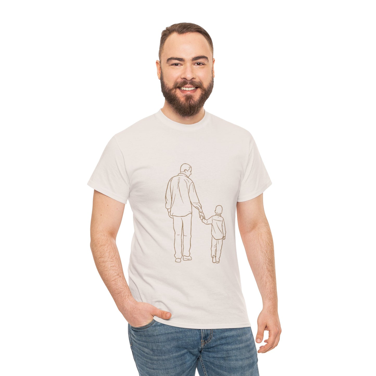 Father and Son— Minimal Dad & Son Matching Tee