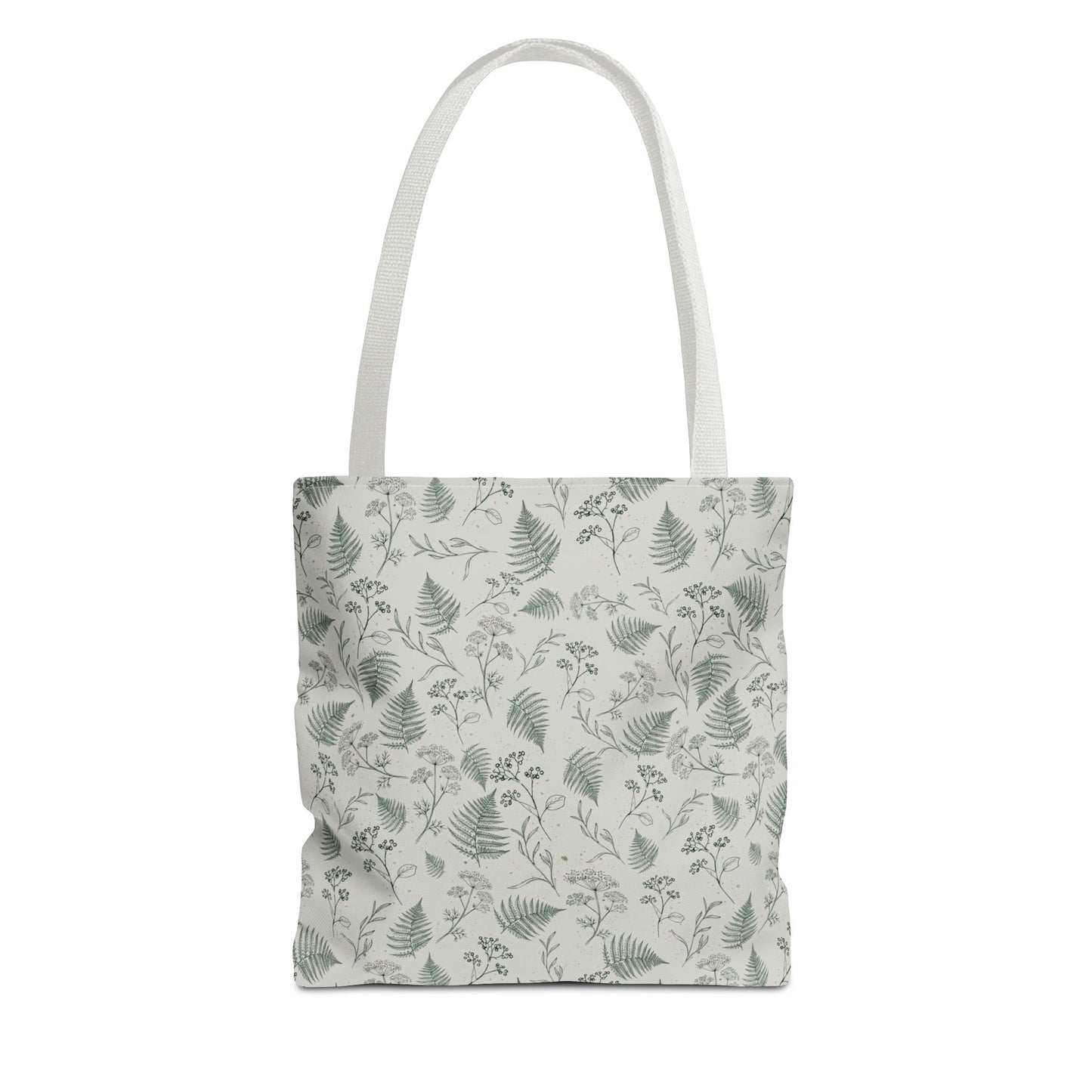 Botanical Fern Tote Bag — Lightweight All-Over Print Grocery & Market Tote
