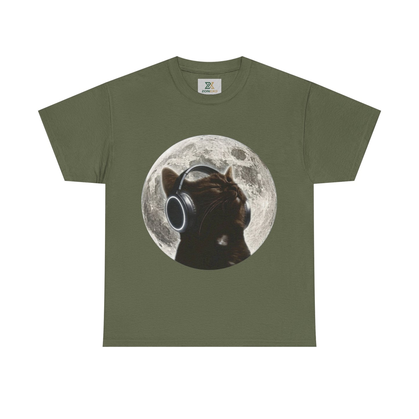 Moon Cat Unisex T-shirt