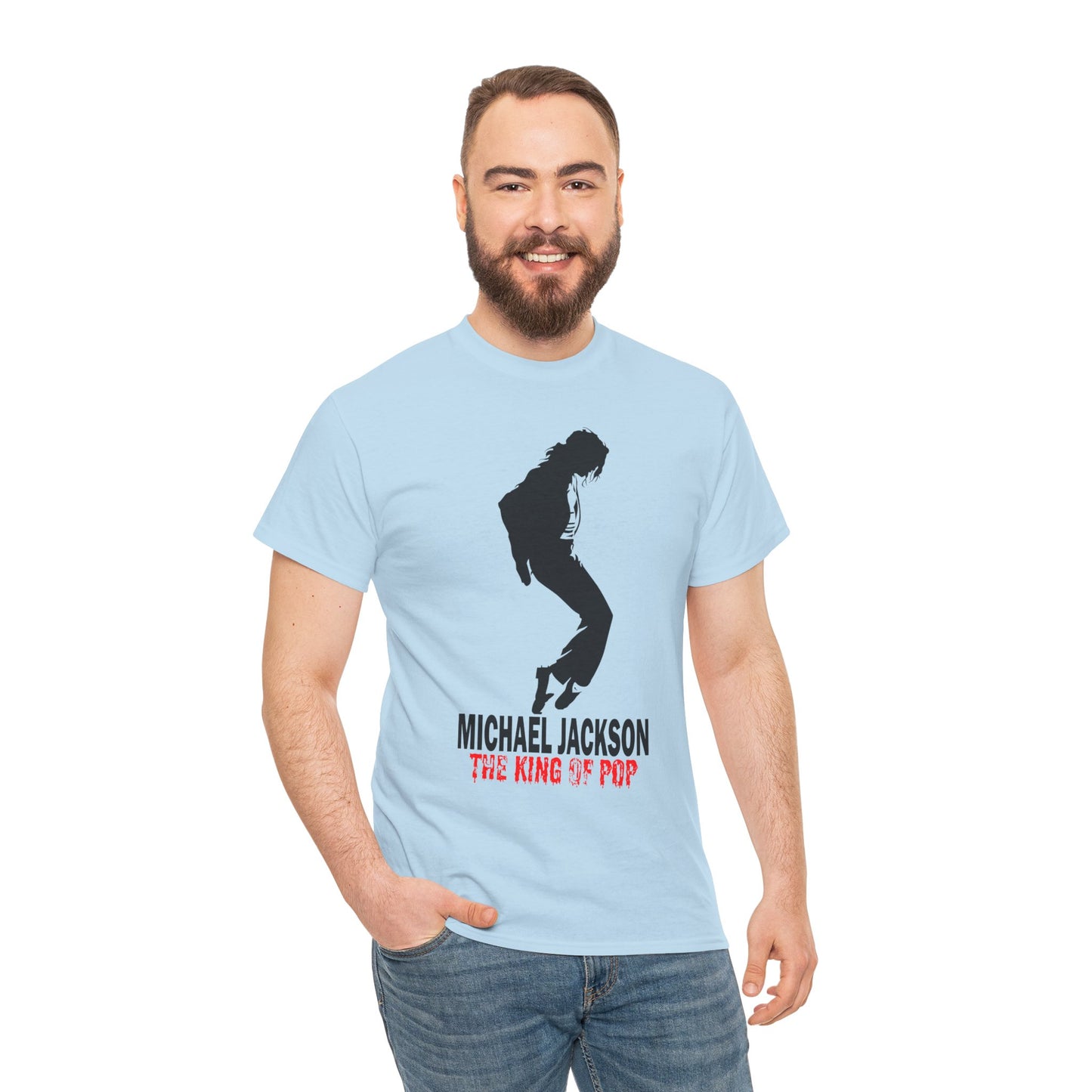 Silhouette Pop Legend Tee — "Michael Jackson The King of Pop" Graphic T-Shirt