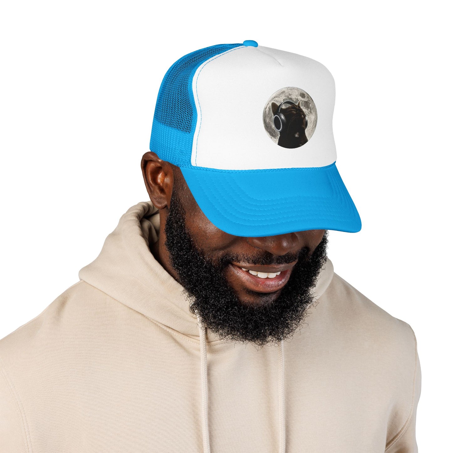 Trucker Hat — Black Dog Moon Graphic Cap