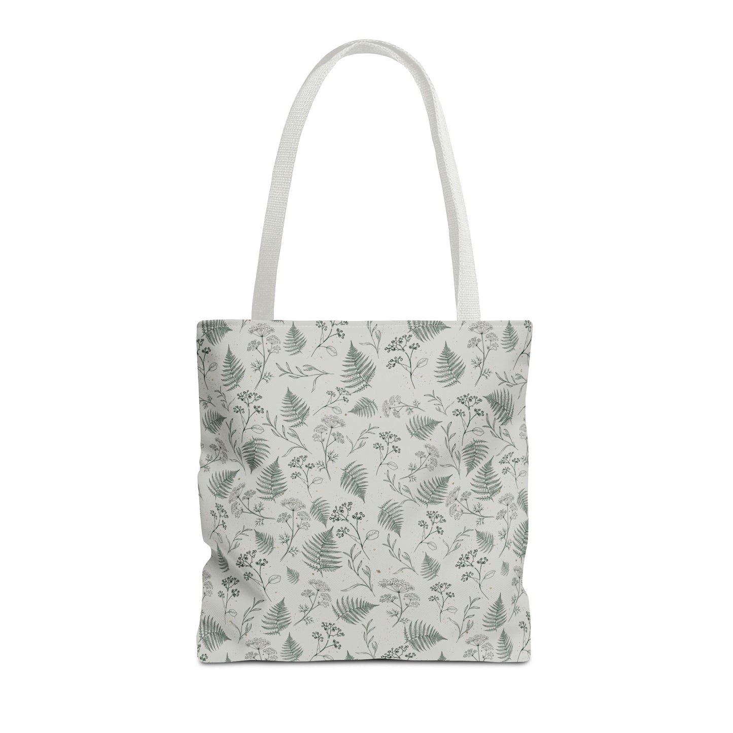 Botanical Fern Tote Bag — Lightweight All-Over Print Grocery & Market Tote