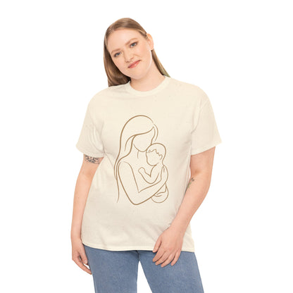 Mother and Baby — Minimalist  Mom T-Shirt