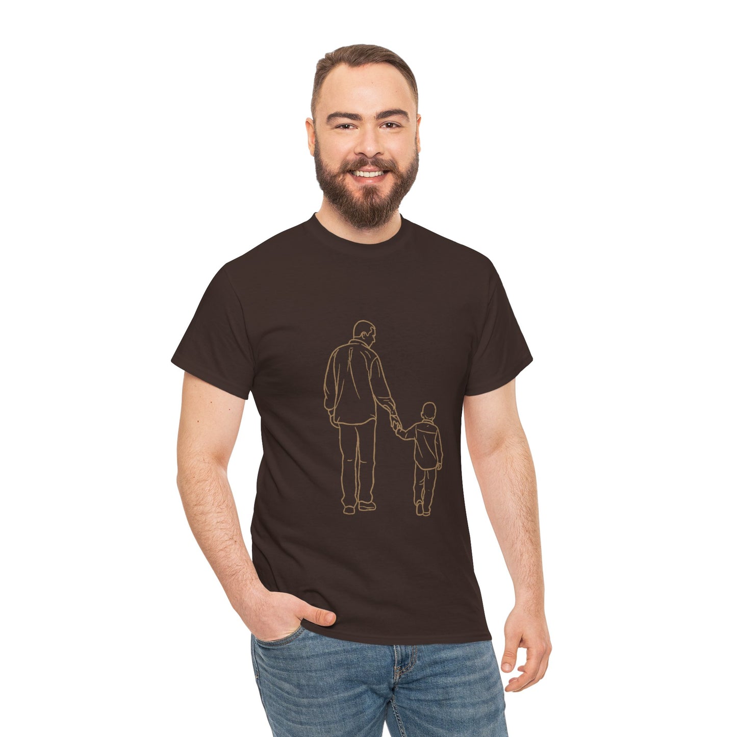 Father and Son— Minimal Dad & Son Matching Tee