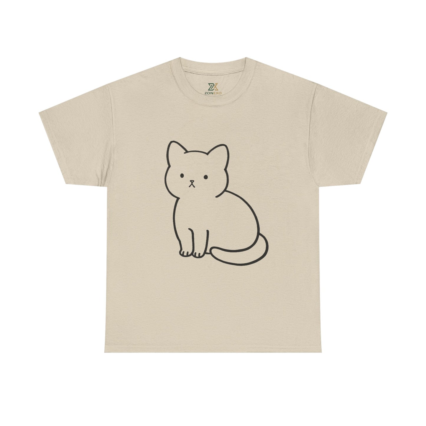 Cute Minimalist Cat Unisex T-shirt
