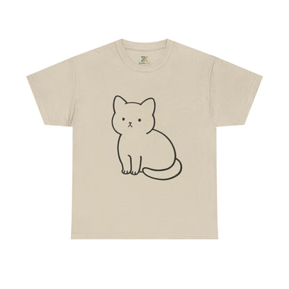 Cute Minimalist Cat Unisex T-shirt