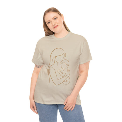 Mother and Baby — Minimalist  Mom T-Shirt