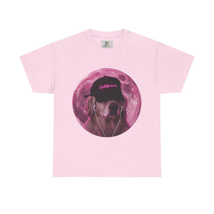 Pink Moon Dog  Unisex T-shirt