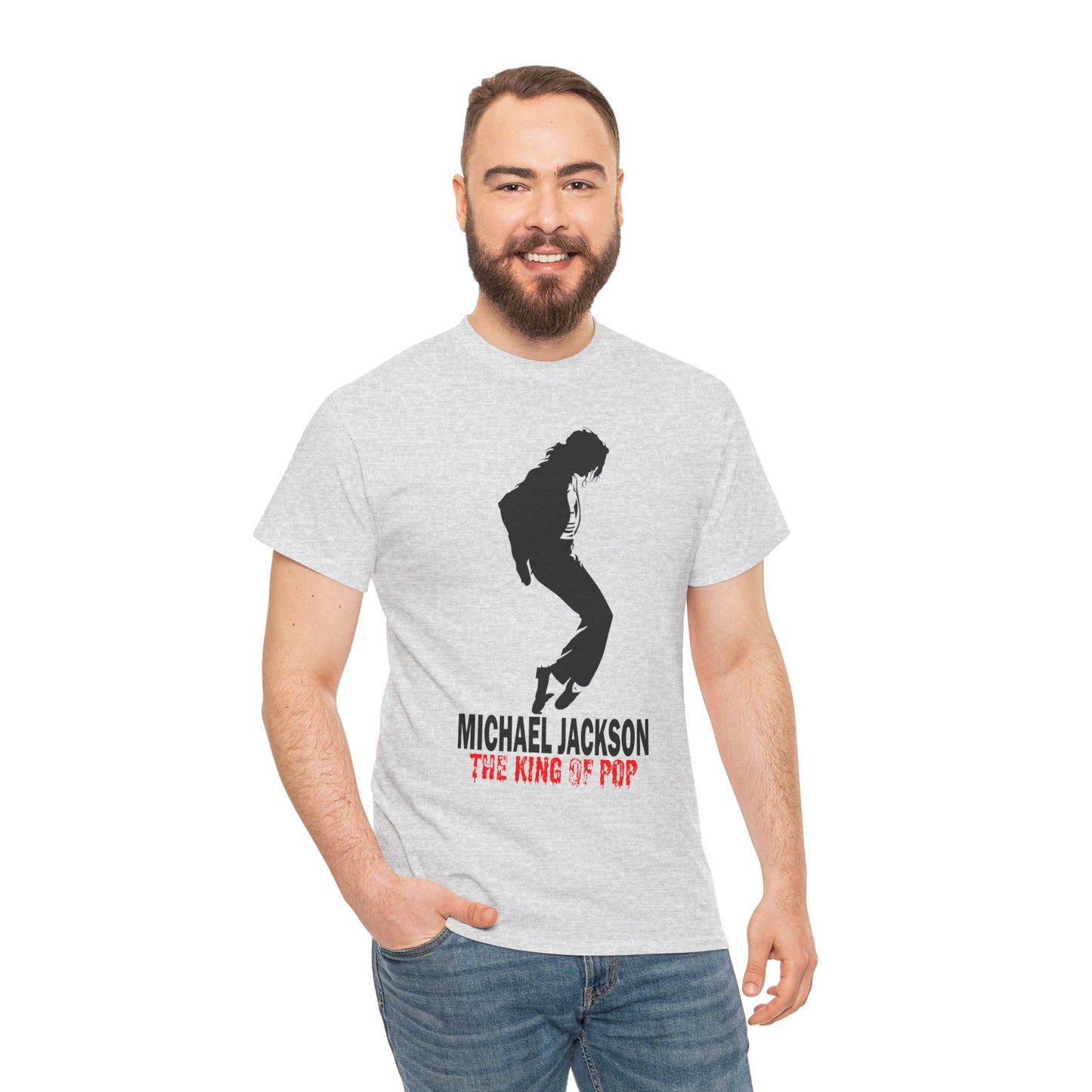 Silhouette Pop Legend Tee — "Michael Jackson The King of Pop" Graphic T-Shirt