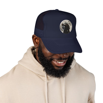 Trucker Hat — Black Dog Moon Graphic Cap