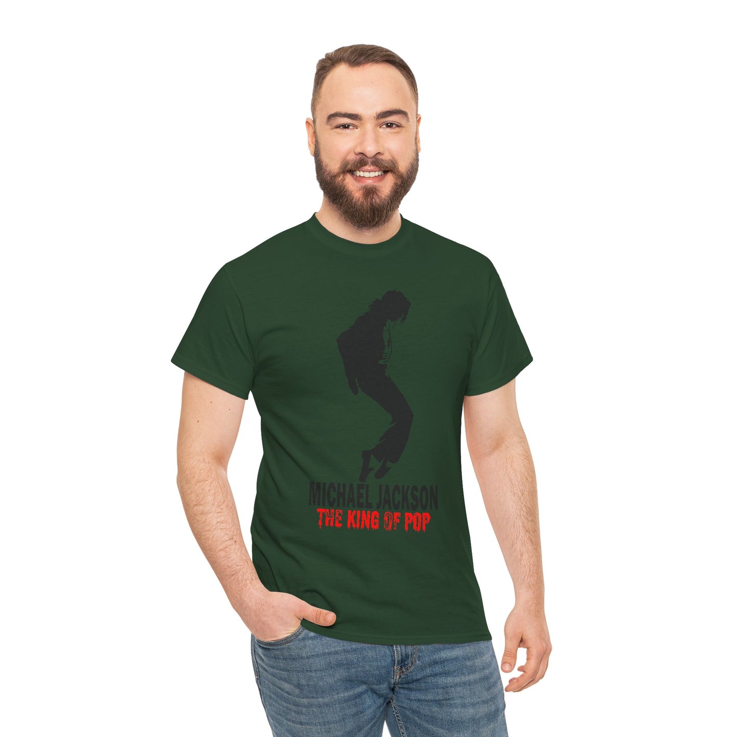 Silhouette Pop Legend Tee — "Michael Jackson The King of Pop" Graphic T-Shirt