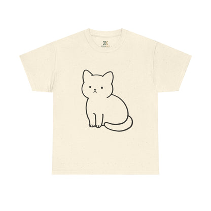 Cute Minimalist Cat Unisex T-shirt