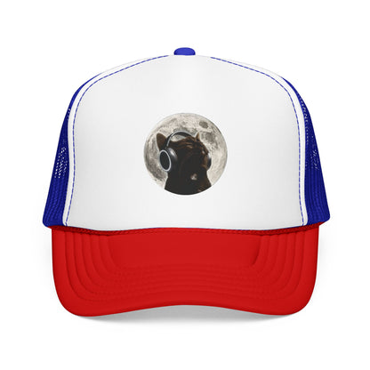 Trucker Hat — Black Dog Moon Graphic Cap