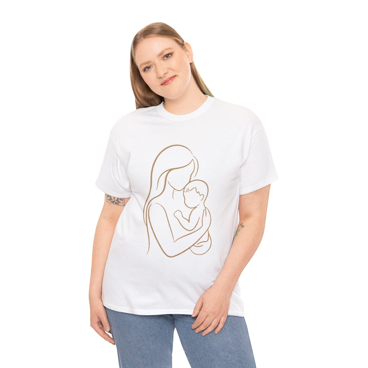 Mother and Baby — Minimalist  Mom T-Shirt