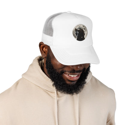 Trucker Hat — Black Dog Moon Graphic Cap