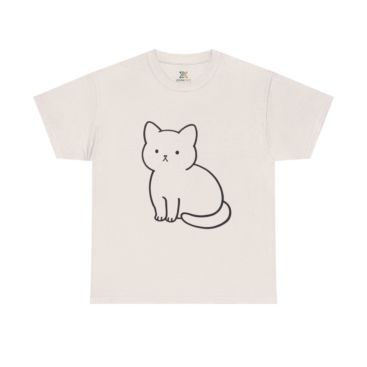 Cute Minimalist Cat Unisex T-shirt