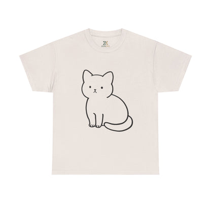 Cute Minimalist Cat Unisex T-shirt