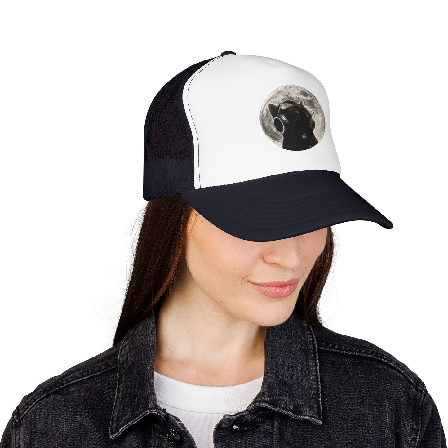 Trucker Hat — Black Dog Moon Graphic Cap