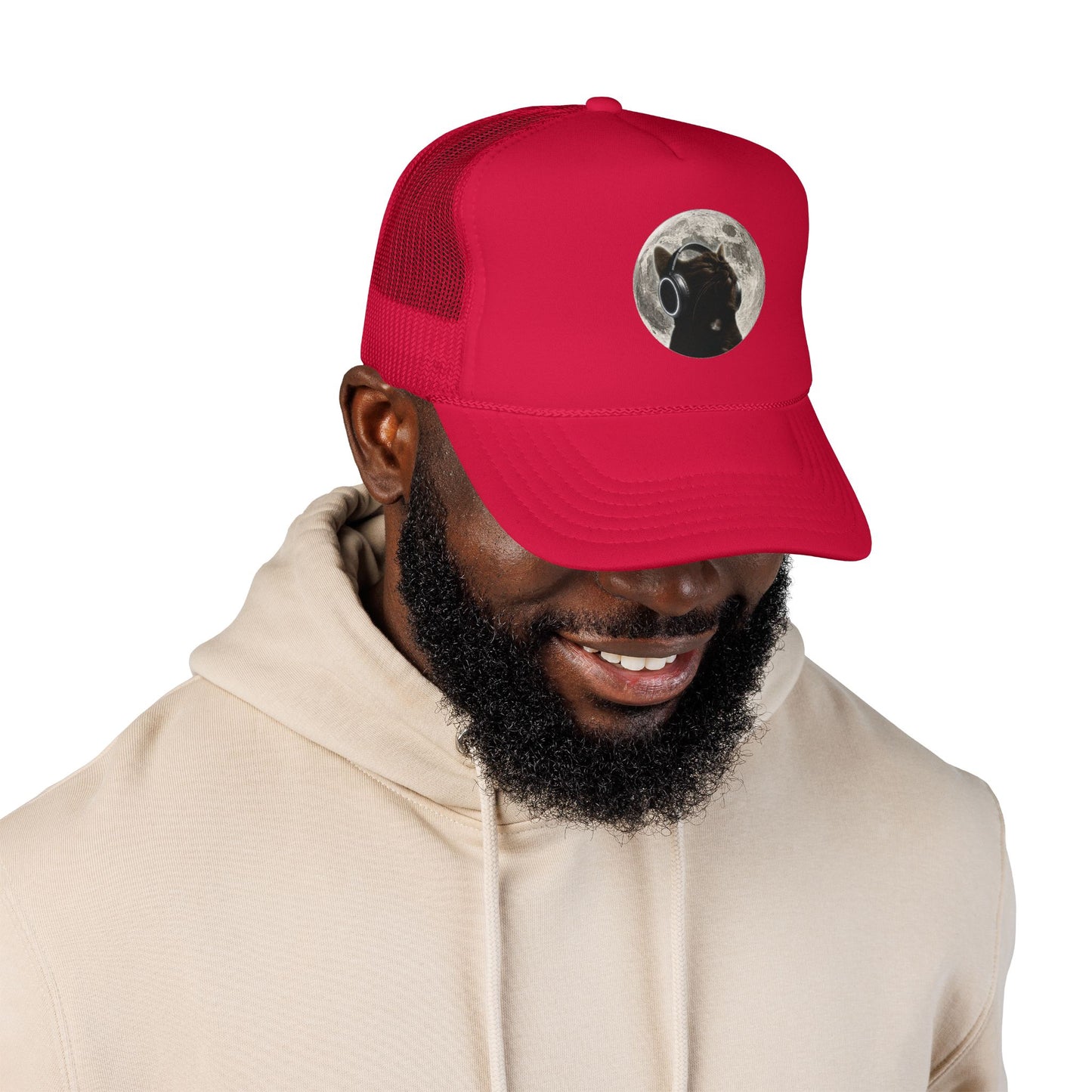 Trucker Hat — Black Dog Moon Graphic Cap