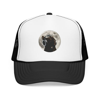 Trucker Hat — Black Dog Moon Graphic Cap