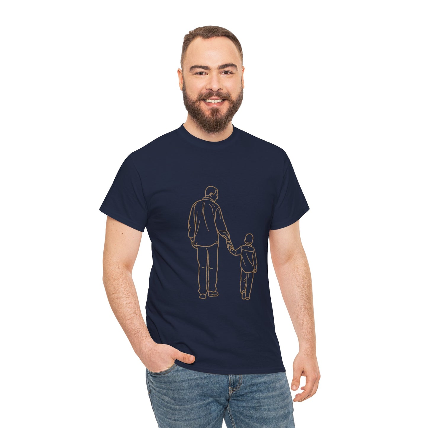 Father and Son— Minimal Dad & Son Matching Tee