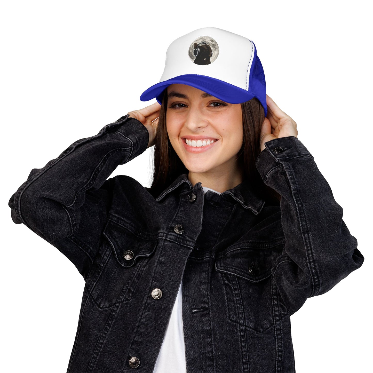 Trucker Hat — Black Dog Moon Graphic Cap