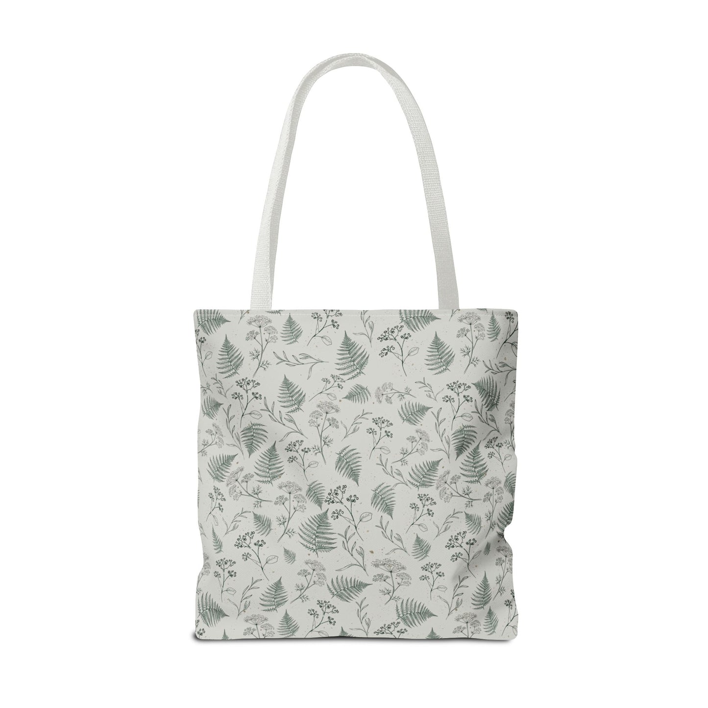 Botanical Fern Tote Bag — Lightweight All-Over Print Grocery & Market Tote