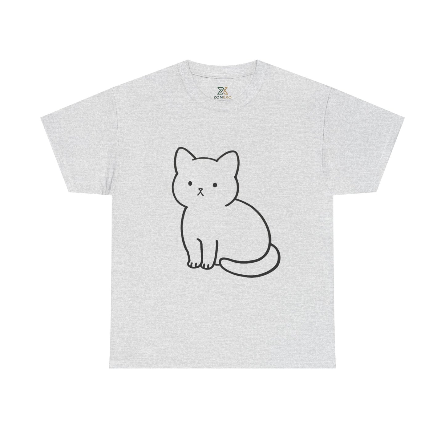 Cute Minimalist Cat Unisex T-shirt