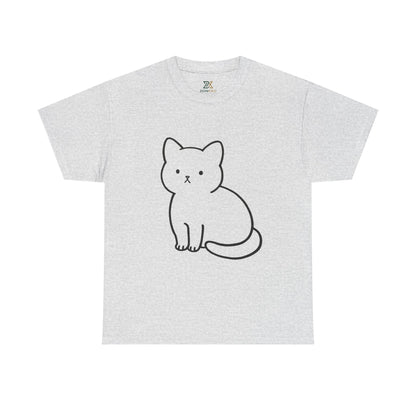 Cute Minimalist Cat Unisex T-shirt