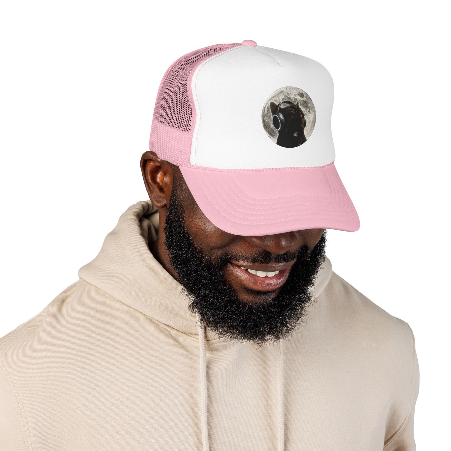 Trucker Hat — Black Dog Moon Graphic Cap