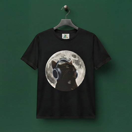 Moon Cat Unisex T-shirt