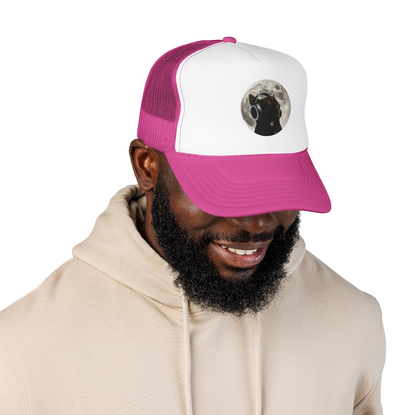 Trucker Hat — Black Dog Moon Graphic Cap