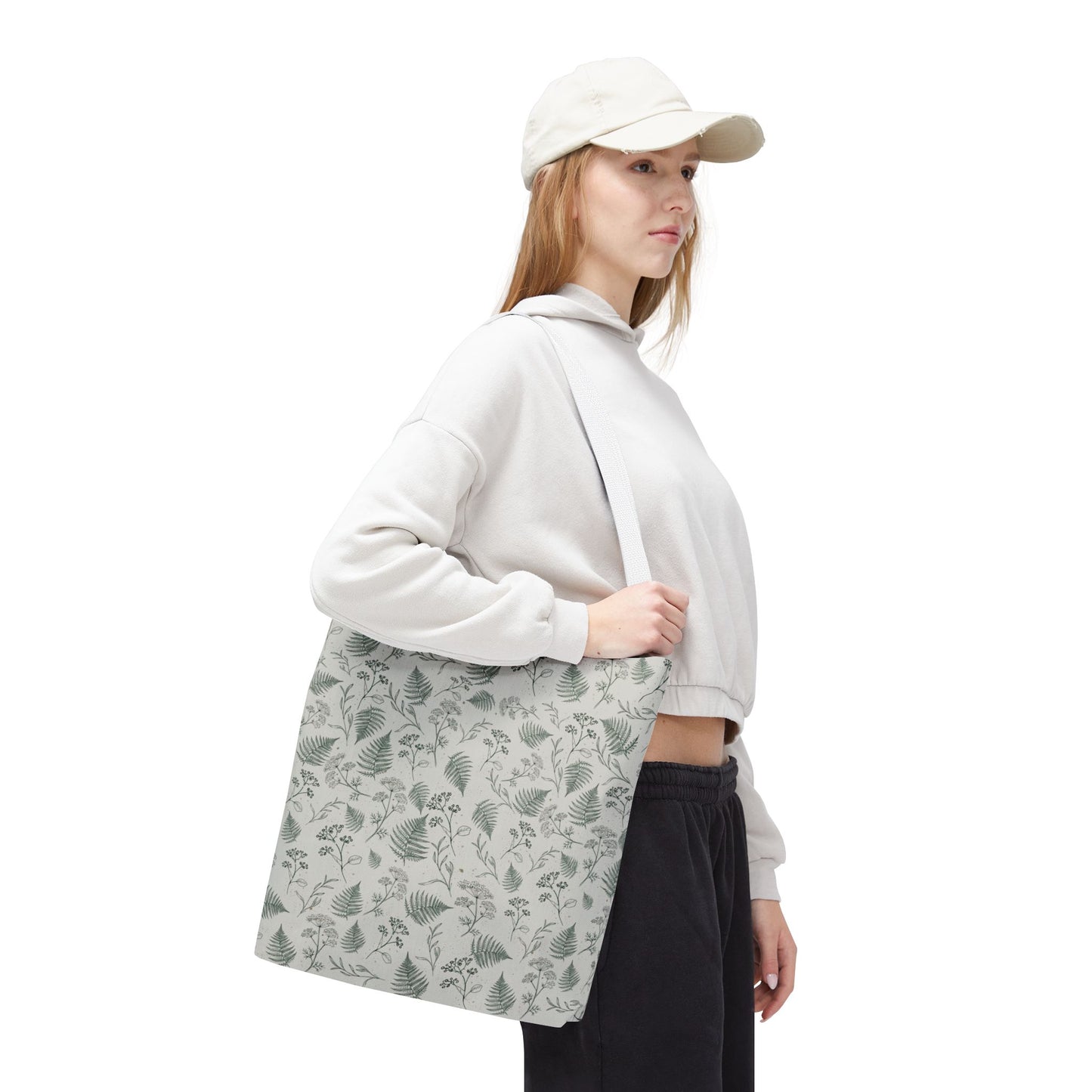 Botanical Fern Tote Bag — Lightweight All-Over Print Grocery & Market Tote