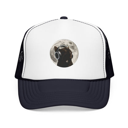 Trucker Hat — Black Dog Moon Graphic Cap