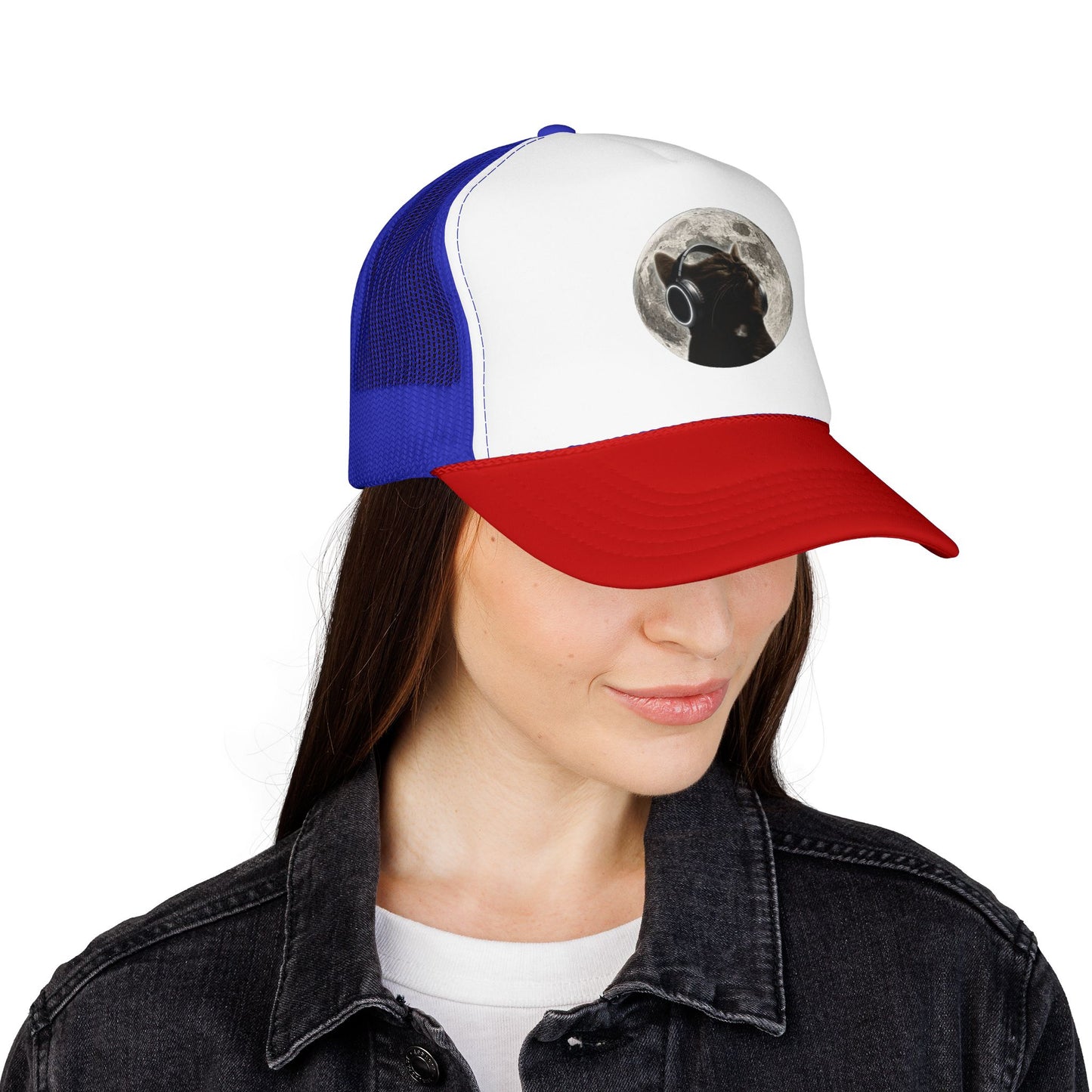 Trucker Hat — Black Dog Moon Graphic Cap