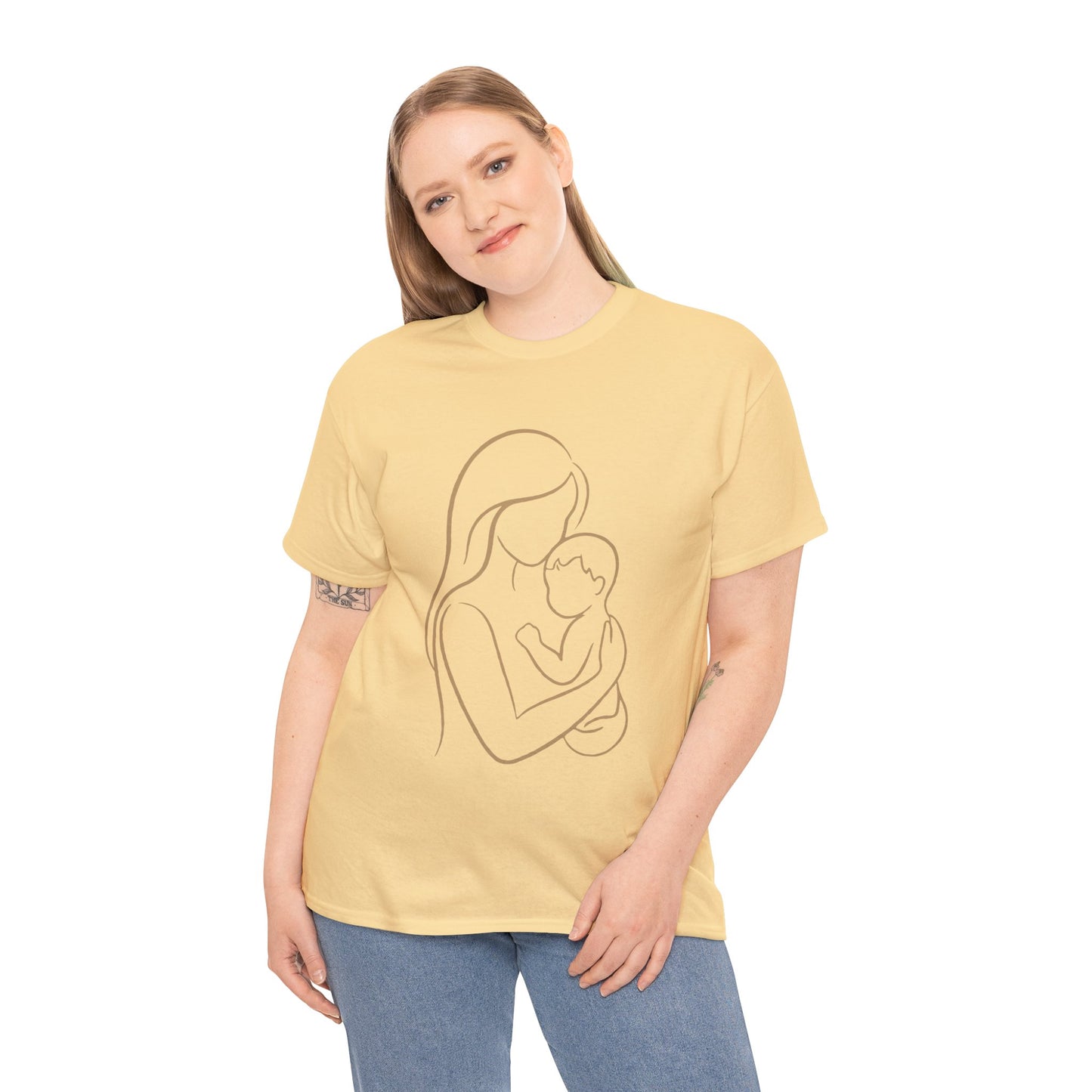 Mother and Baby — Minimalist  Mom T-Shirt