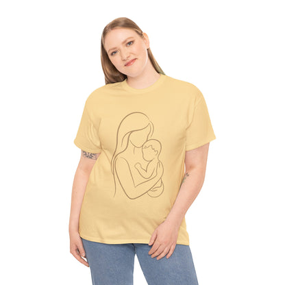 Mother and Baby — Minimalist  Mom T-Shirt
