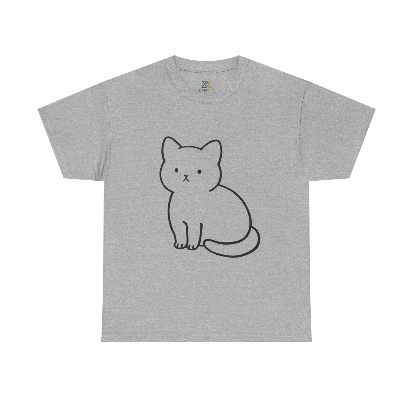 Cute Minimalist Cat Unisex T-shirt