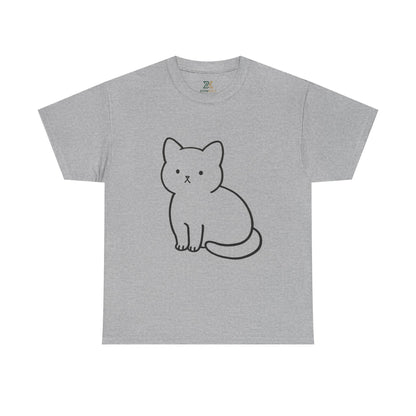 Cute Minimalist Cat Unisex T-shirt