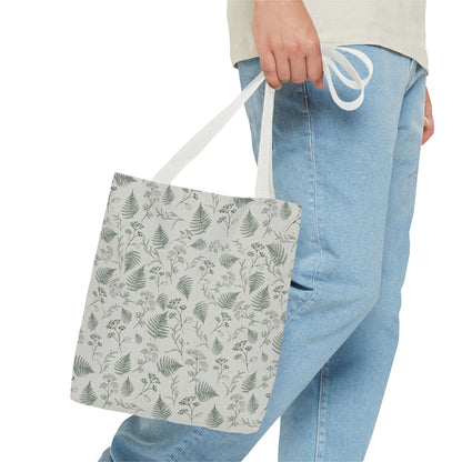 Botanical Fern Tote Bag — Lightweight All-Over Print Grocery & Market Tote