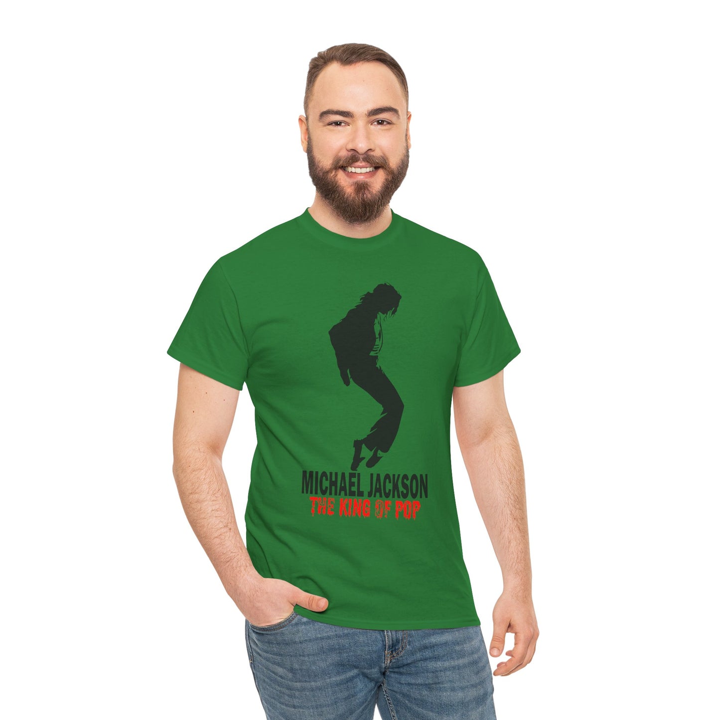 Silhouette Pop Legend Tee — "Michael Jackson The King of Pop" Graphic T-Shirt