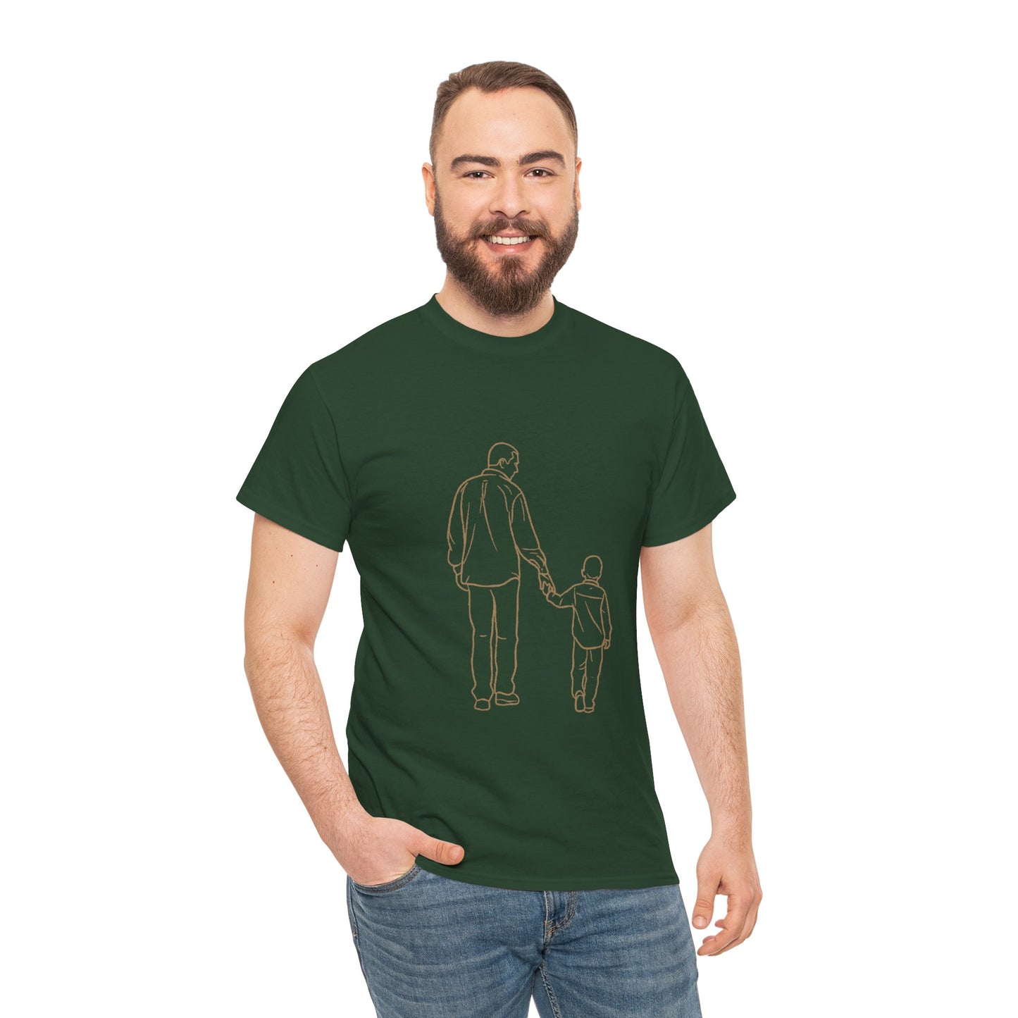 Father and Son— Minimal Dad & Son Matching Tee