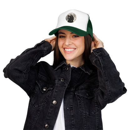 Trucker Hat — Black Dog Moon Graphic Cap