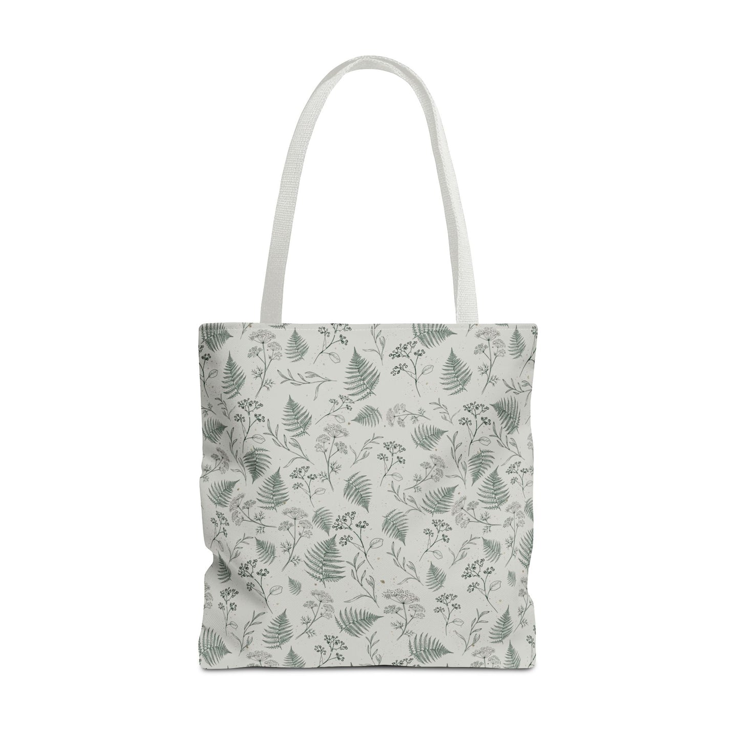 Botanical Fern Tote Bag — Lightweight All-Over Print Grocery & Market Tote