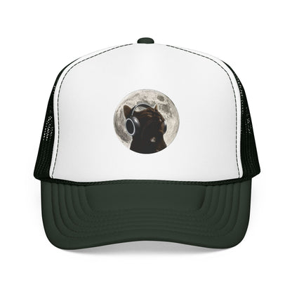Trucker Hat — Black Dog Moon Graphic Cap