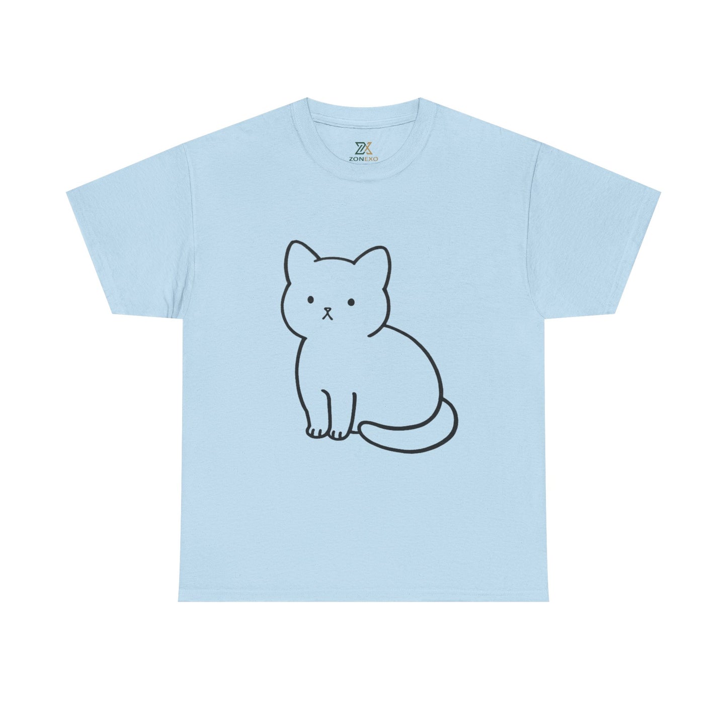 Cute Minimalist Cat Unisex T-shirt