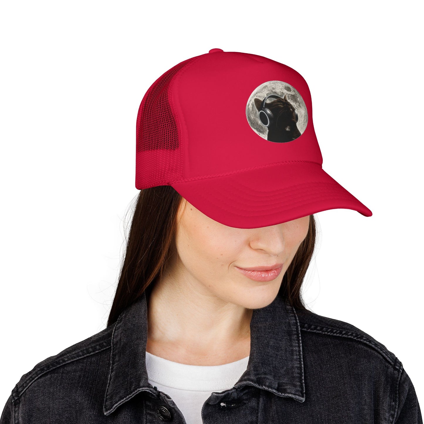 Trucker Hat — Black Dog Moon Graphic Cap