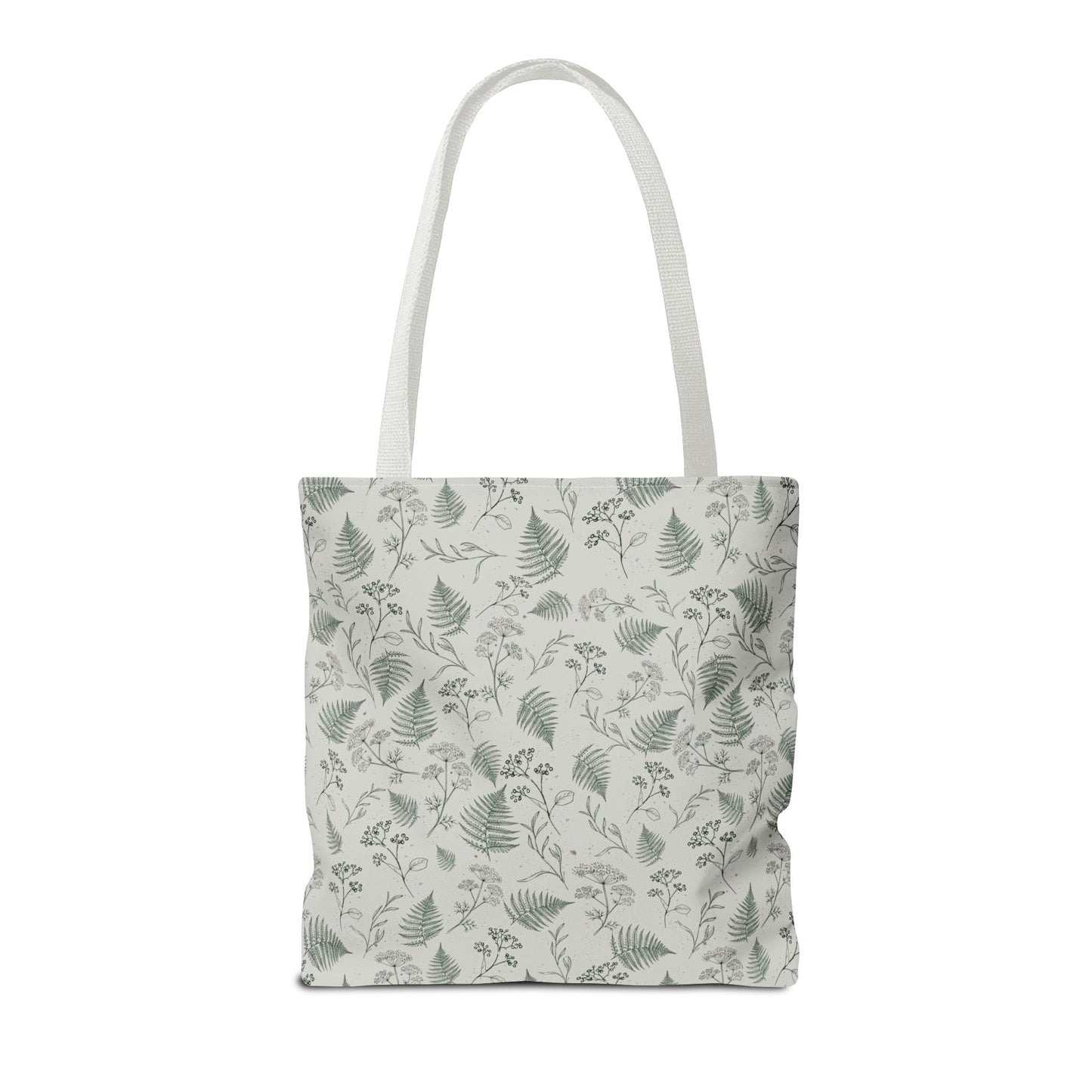 Botanical Fern Tote Bag — Lightweight All-Over Print Grocery & Market Tote