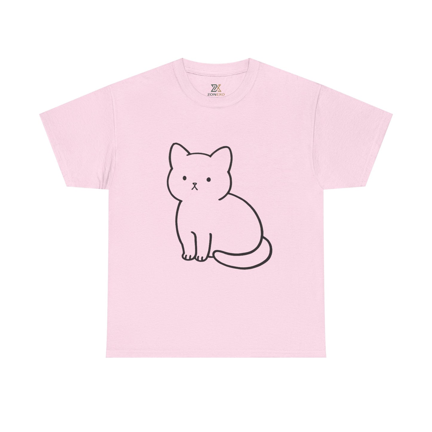 Cute Minimalist Cat Unisex T-shirt