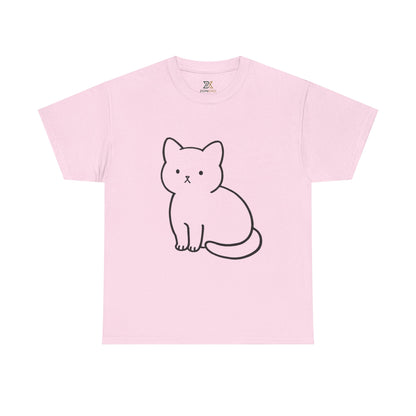 Cute Minimalist Cat Unisex T-shirt